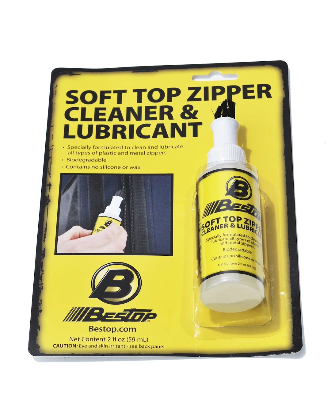 11216-00 – BESTOP Zipper Lubricant, With One 2 Ounce Zipper Cleaner and Lubricant Box of 6